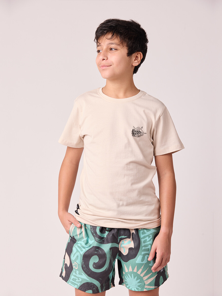 T-SHIRT JUCAR TEEN RUSTY - Crudo 