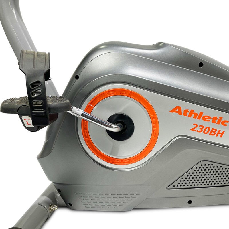 Bicicleta Ergométrica Horizontal Athletic 230BH Plateado