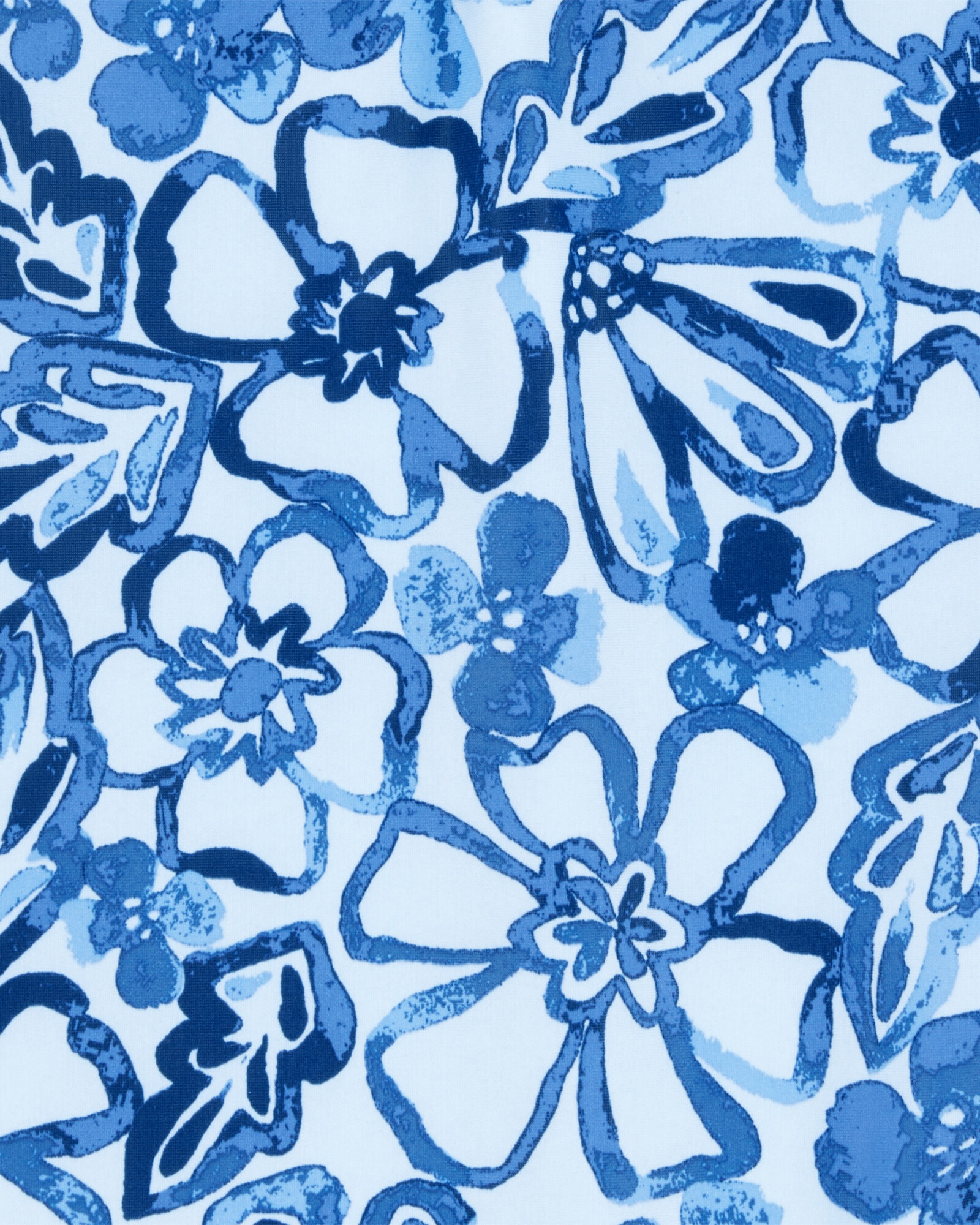 Malla de baño una pieza, con protección UPF 50+, diseño floral Malla de baño una pieza, con protección UPF 50+, diseño floral