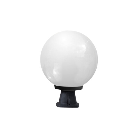 Globo Ø250 c/base negro opal IP55 E27 no incl. FL0702