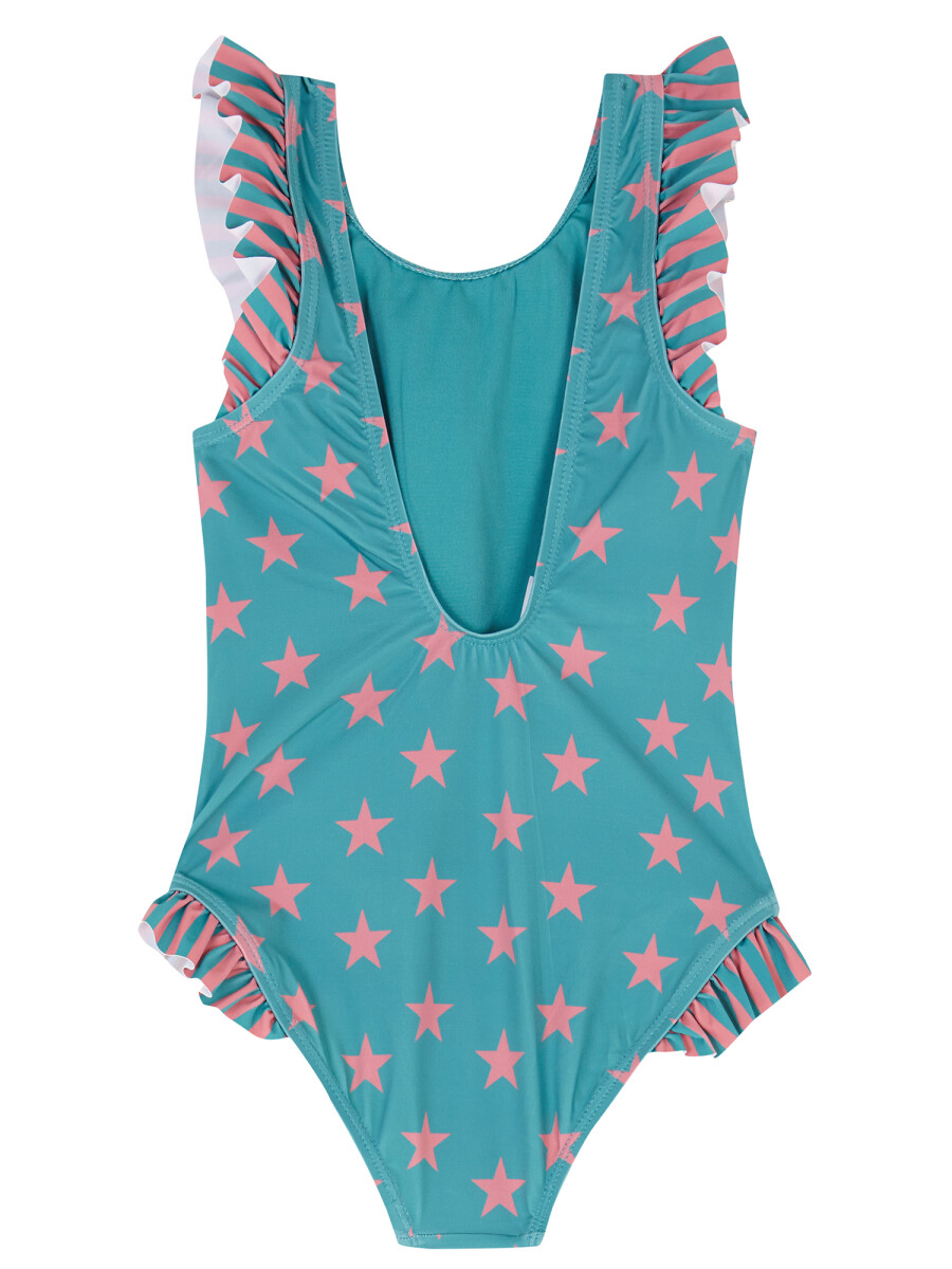 Bañador De Estrellas Azul Claro