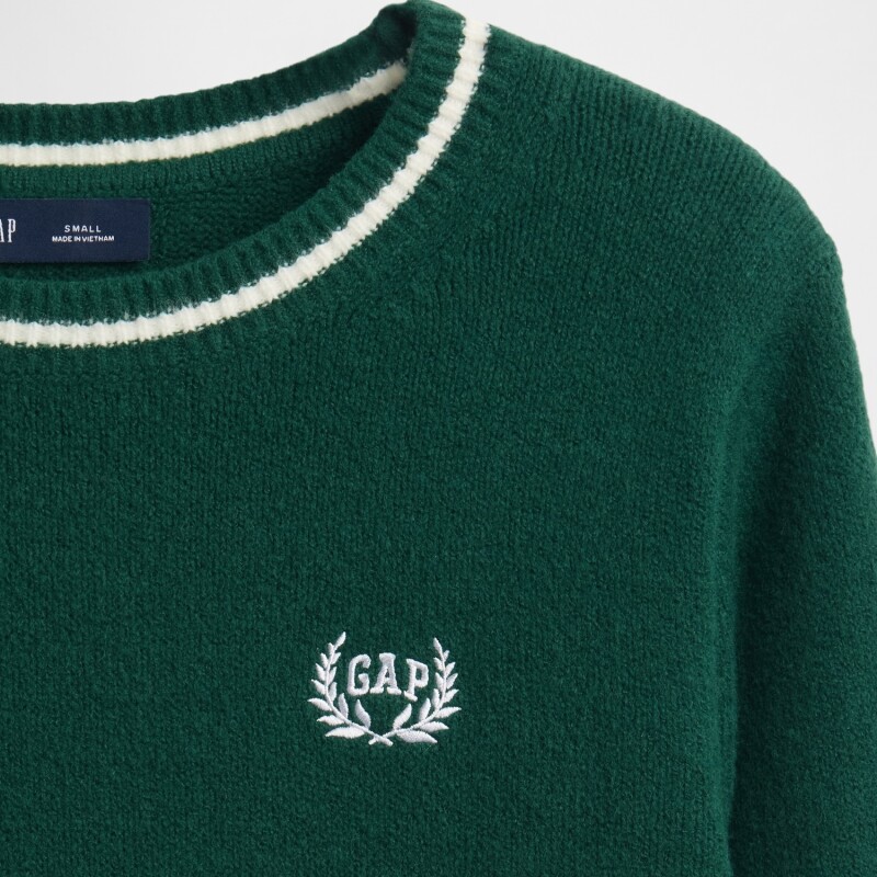 INT EXCL CASHSOFT CREW LOGO PO EVERGREEN GLAMOUR