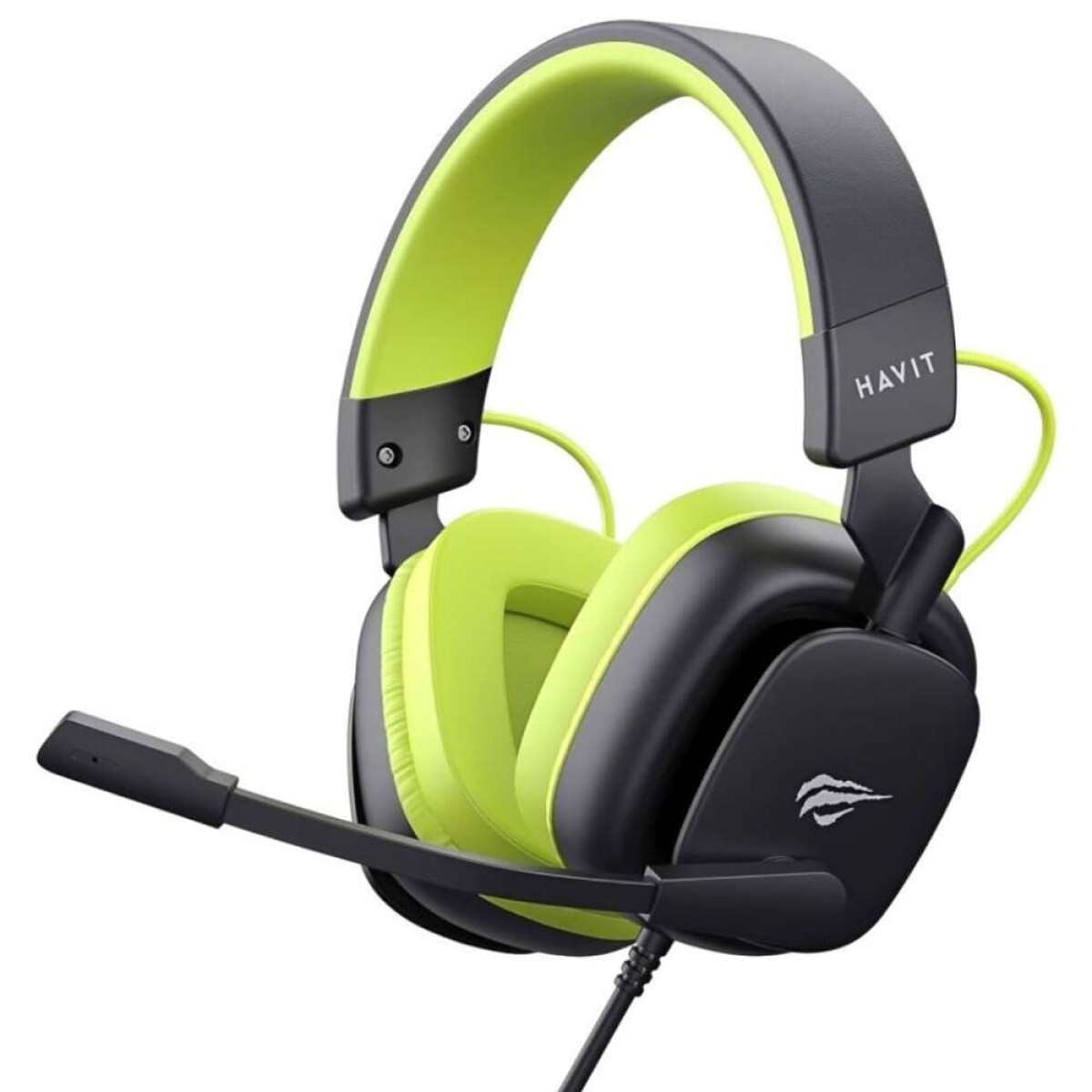 Auriculares Havit Gaming Series H2048, Microfono, Banda Ajustable, C/cable - Negro y Verde 