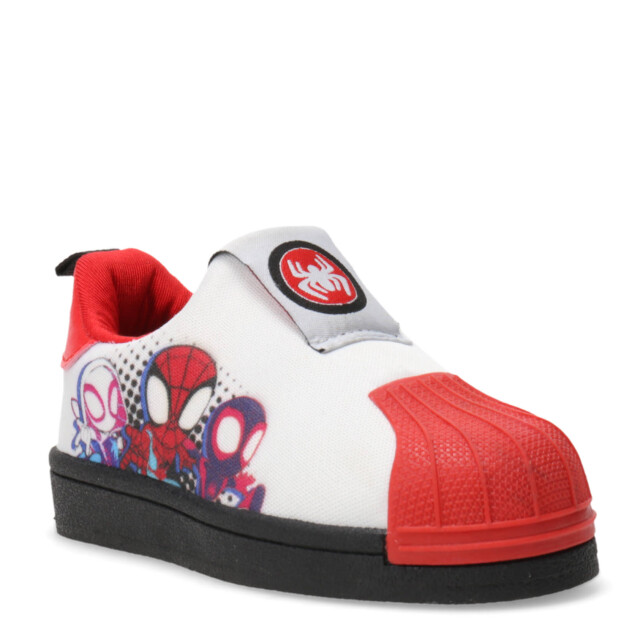 Championes de Niños Disney Spiderman Blanco - Rojo