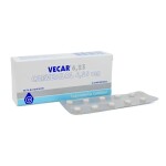 VECAR 6,25 MG. CJ X 30 COMPRIMIDOS única