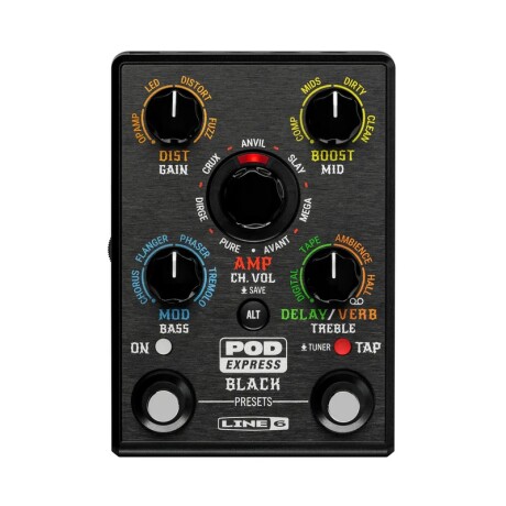 PEDAL DE EFECTOS LINE6 POD EXPRESS NEGRO PEDAL DE EFECTOS LINE6 POD EXPRESS NEGRO