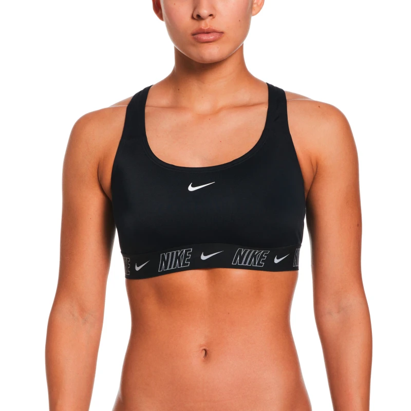 Traje de Baño Racerback Bikini Top de Niños Negro