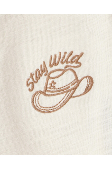 Remera henley de algodón, diseño colorblock Sin color