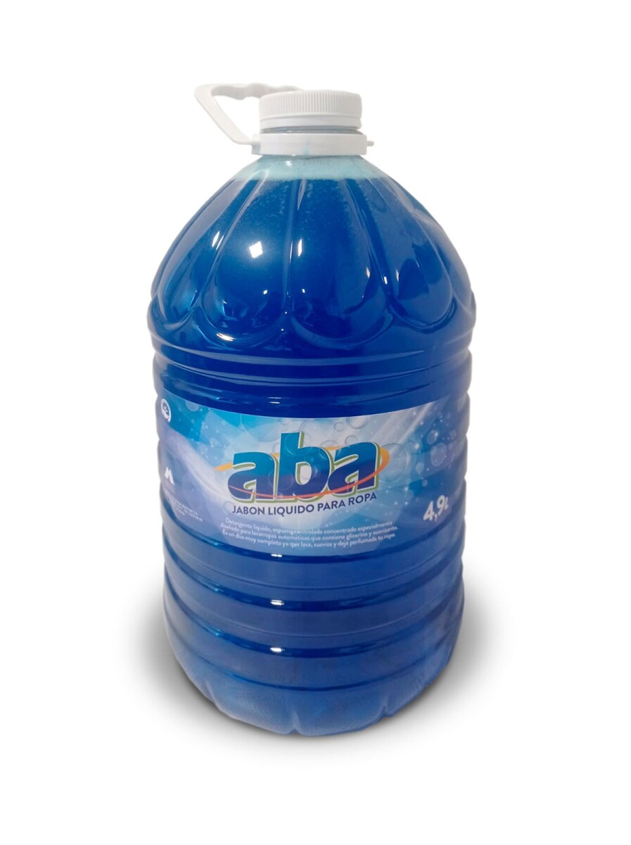 Jabon liquido de ropa azul ABA 4.9L 