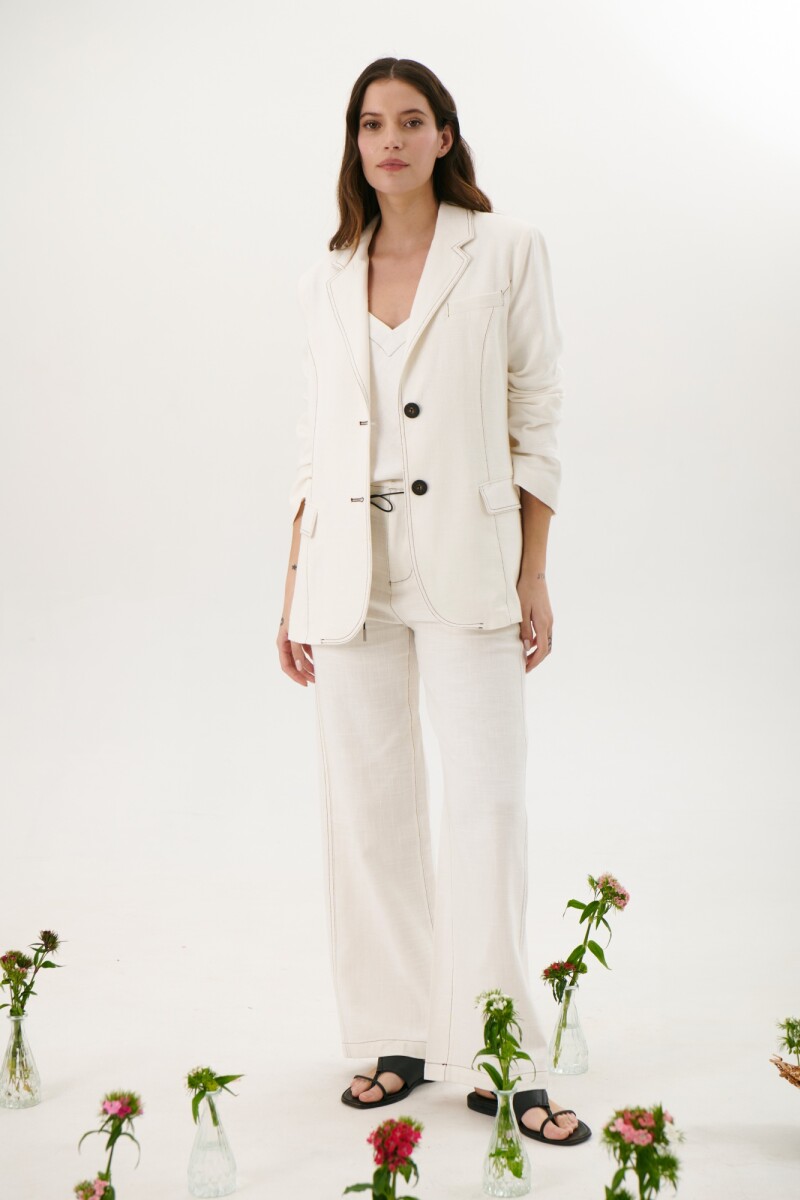 PANTALON LINO ART BLANCO