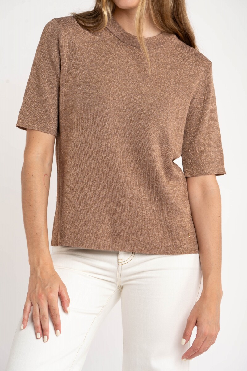 Sweater Algodon Manga Corta - Arena 