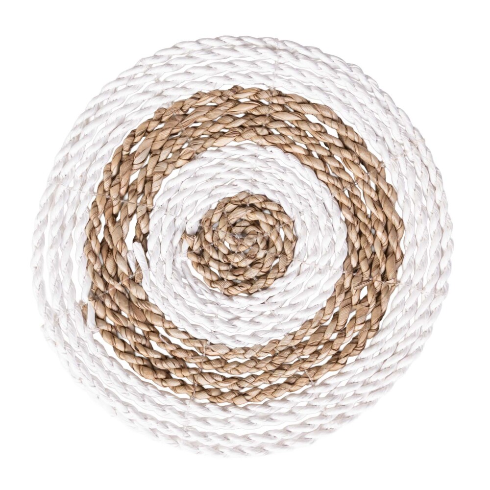 INDIVIDUAL 20 CM FIBRAS-NATURALES BLANCO FIBRAS