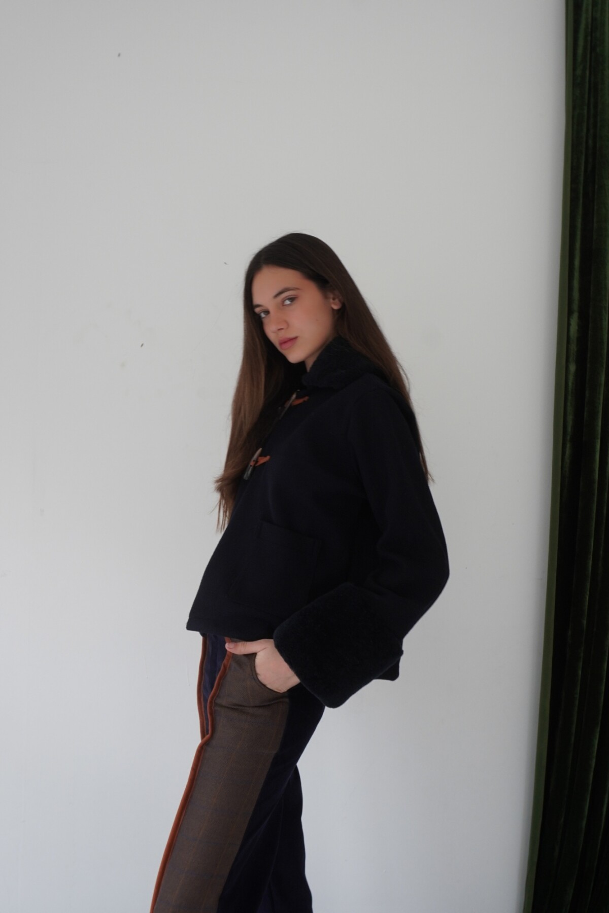 Campera New Jersey Base Azul / Corderito Azul