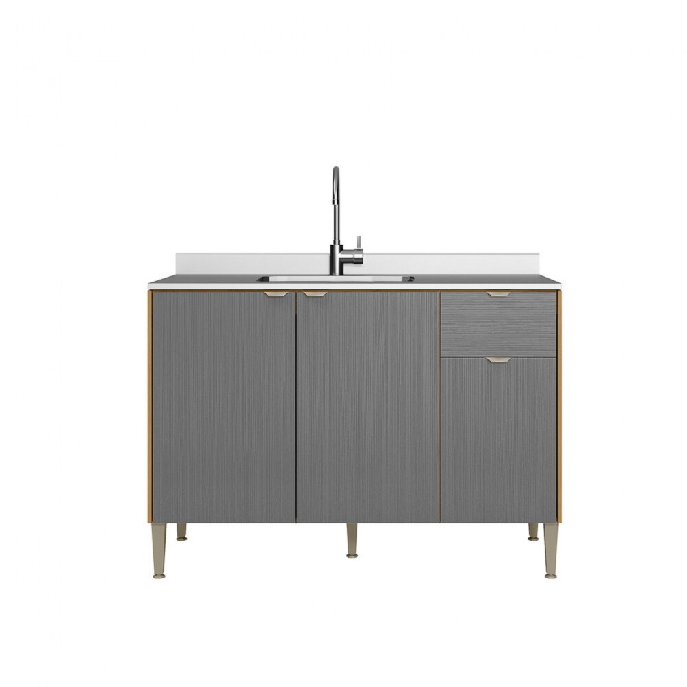 Bajo mesada Sin tapa 120 Color Gris