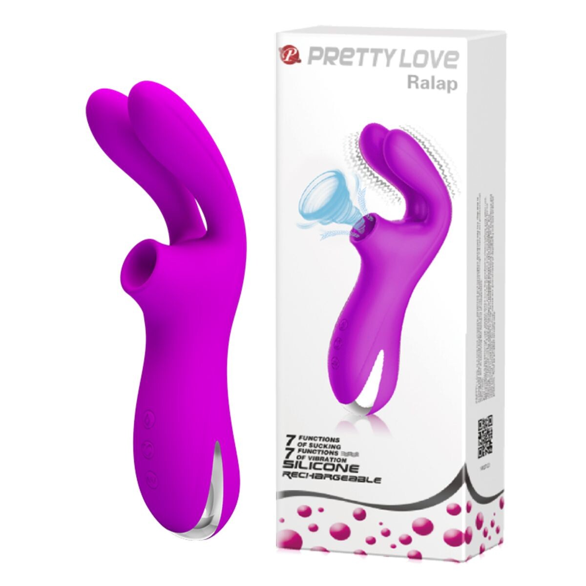 Vibrador Con Succionador De Clítoris Usb Pretty Love Ralap 
