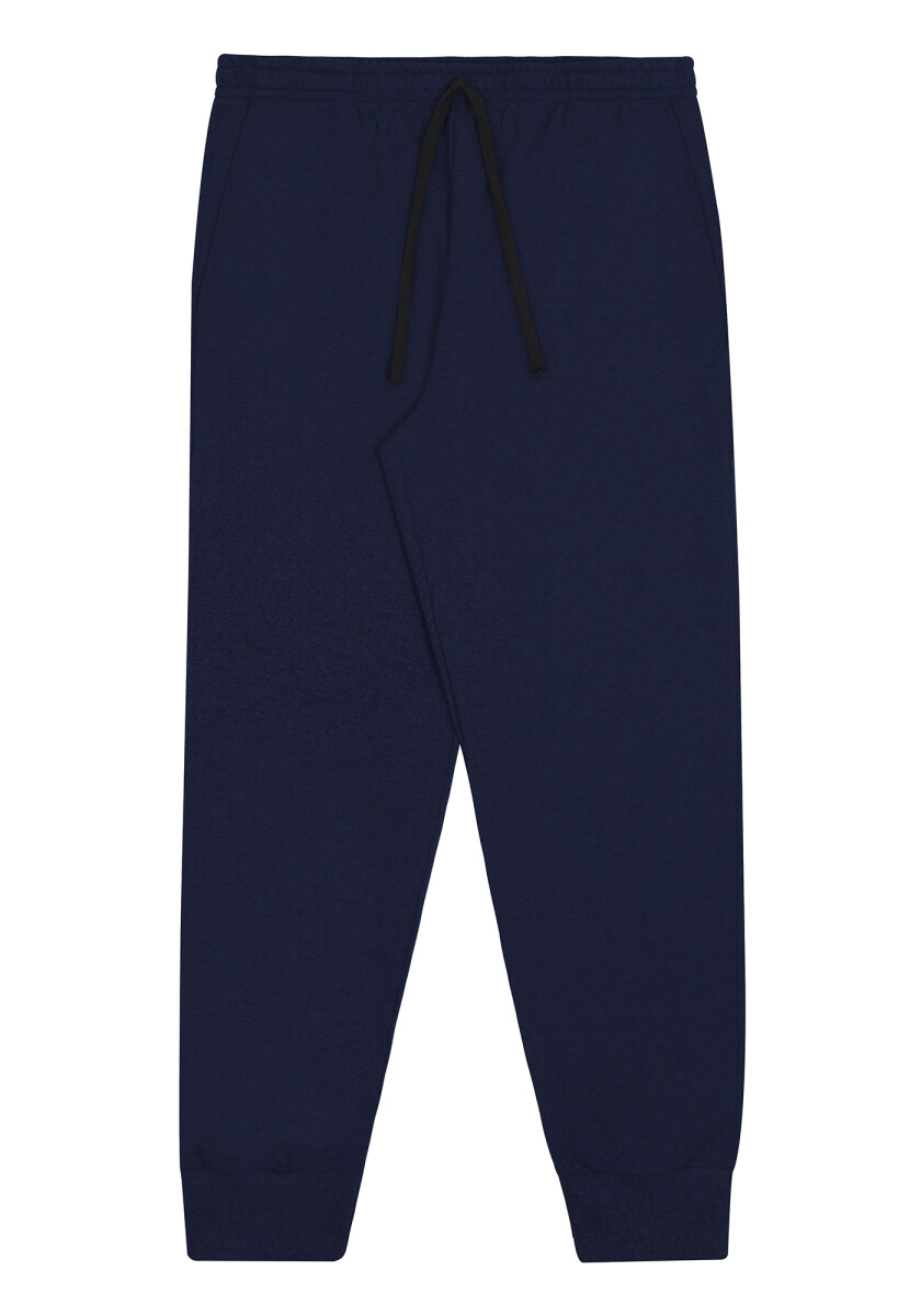 Pantalón Básico Plus Size - Azul Marino 