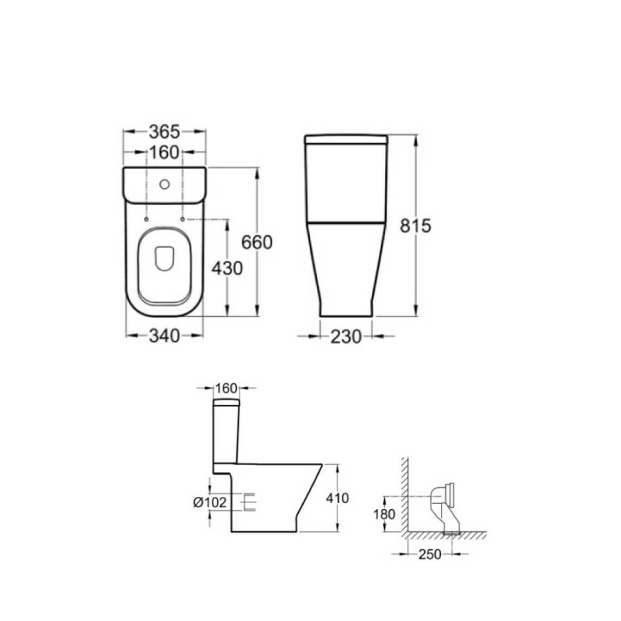 Depósito para Inodoro The Gap Cafe Depósito para Inodoro The Gap Cafe