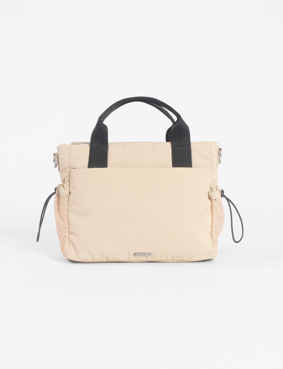 Bandolera bolsillo removible - beige 