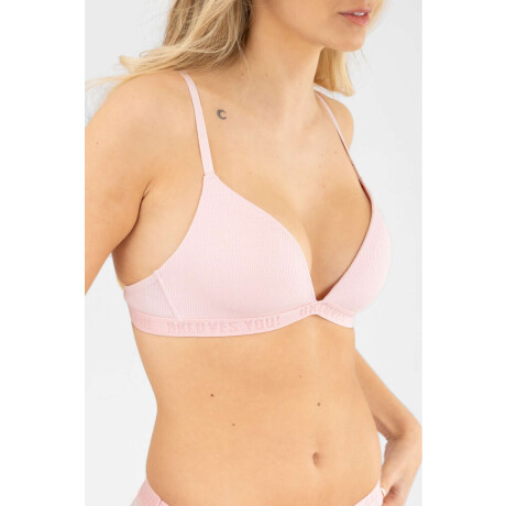 Soutien triangulo preformado violeta Rosado