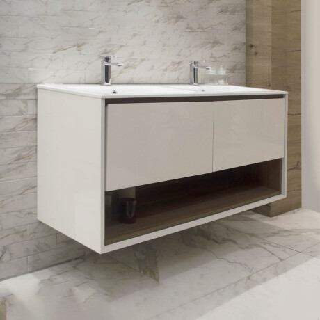 MUEBLE DE BLANCO C/BACHA Y VALVULAS - 120X46X61 BLANCO
