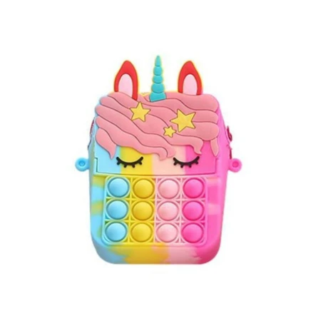 Bandolera Pop It Unicornio con Cierre 001