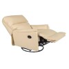 POLTRONA ASPEN - TAPIZADA EN CUERO - COLOR BEIGE - RECLINADO MANUAL. POLTRONA ASPEN - TAPIZADA EN CUERO - COLOR BEIGE - RECLINADO MANUAL.
