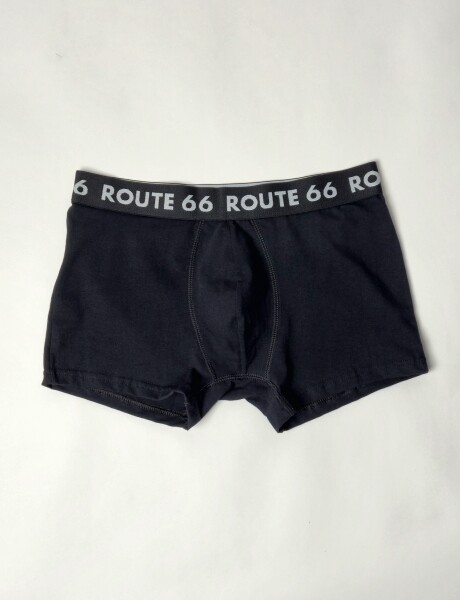 Boxer de algodon con lycra liso Fresh Negro