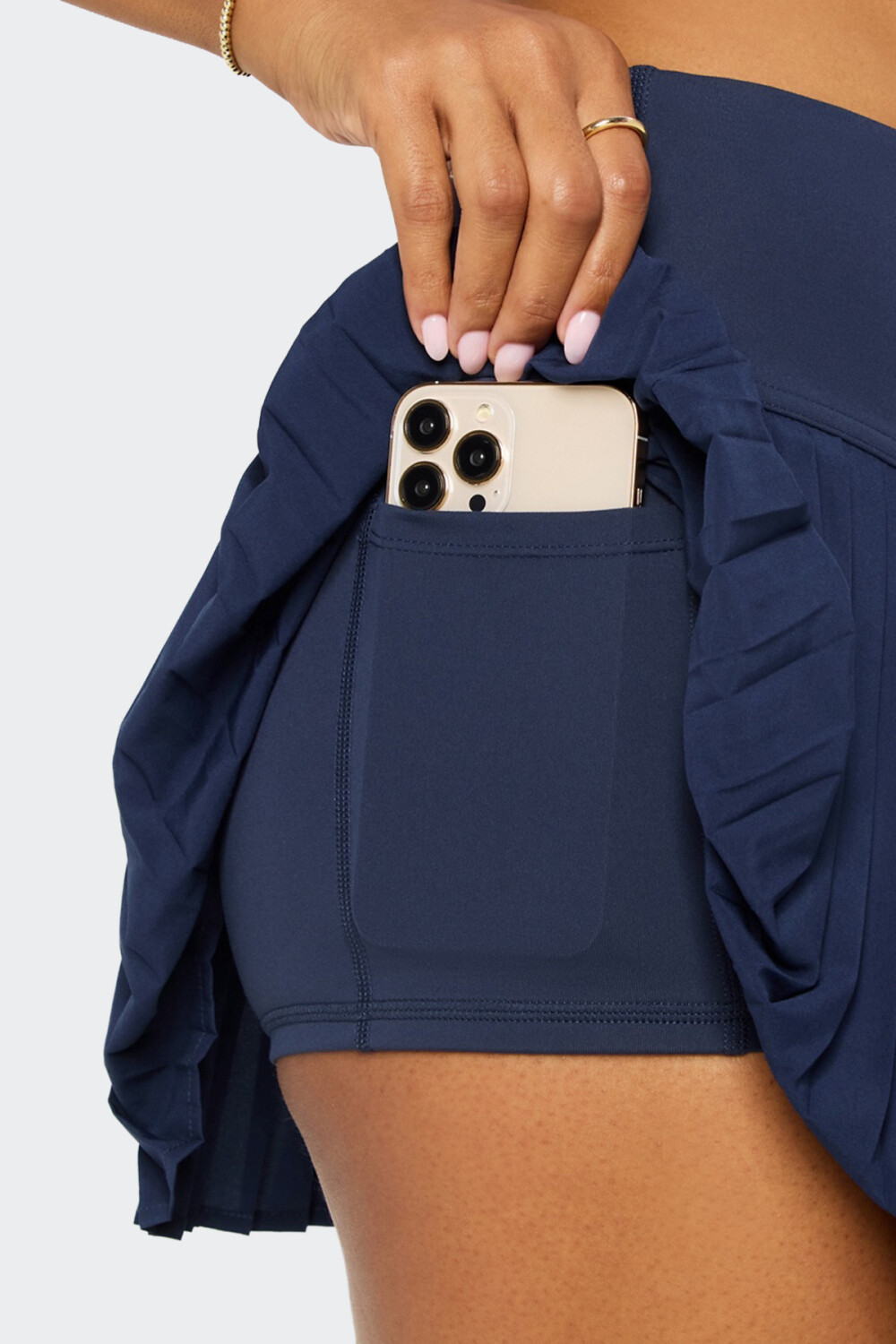 Falda Fabletics Plisada Hot Shot Ultra Mini Azul