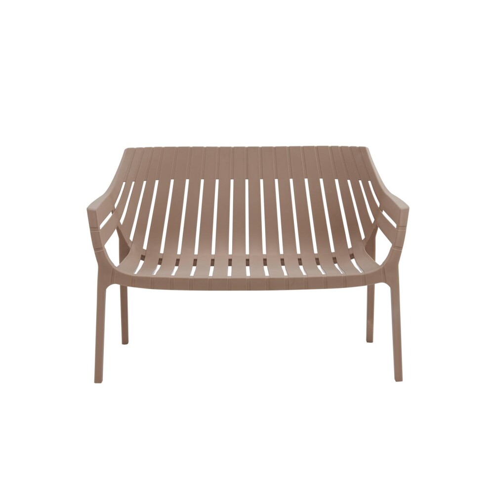 SET DE LIVING EXTERIOR POLIPROPILENO MARRON MILETO