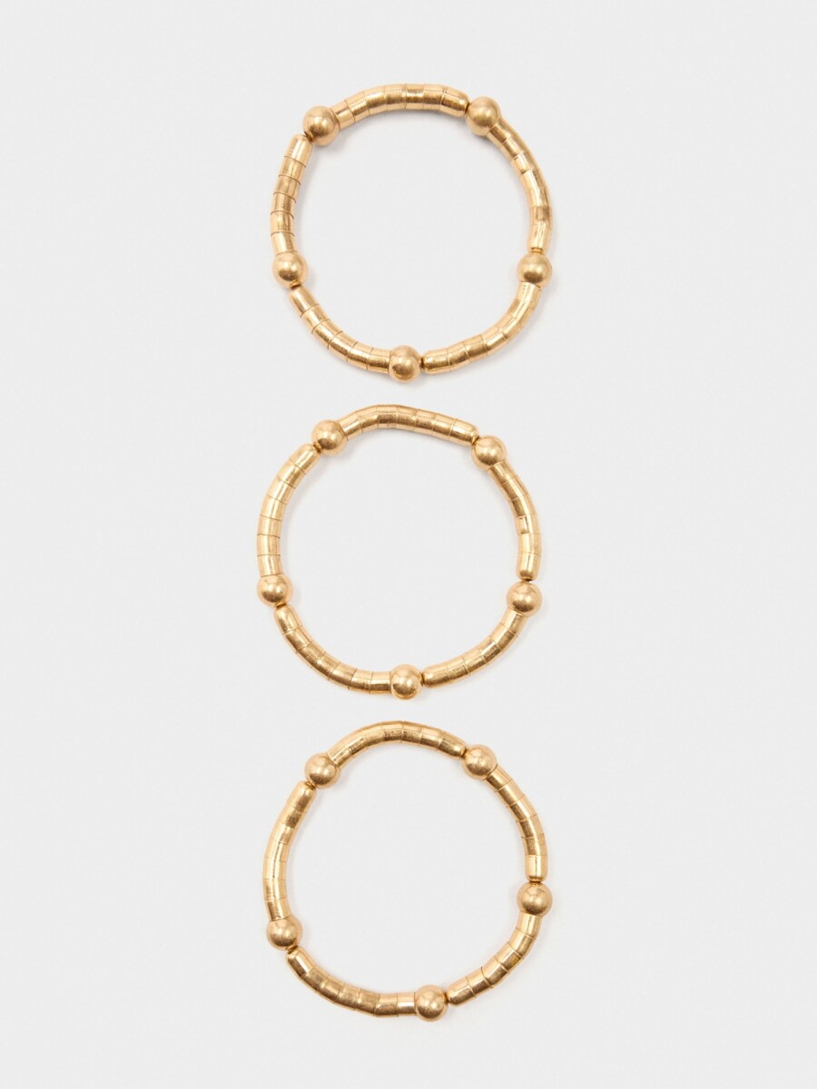 Set De Pulseras Elásticas dorado