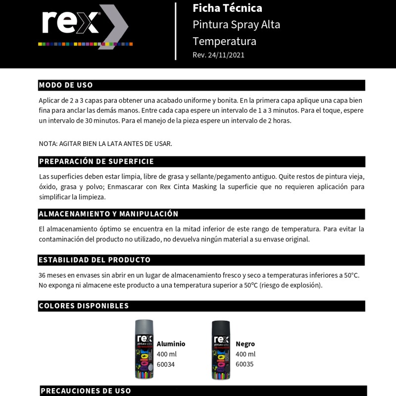 Pintura Aerosol Spray Alta Temperatura Secado Rápido Negro Pintura Aerosol Spray Alta Temperatura Secado Rápido Negro