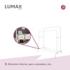 Perchero Organizador de Ropa Closet Hogar de Metal Blanco