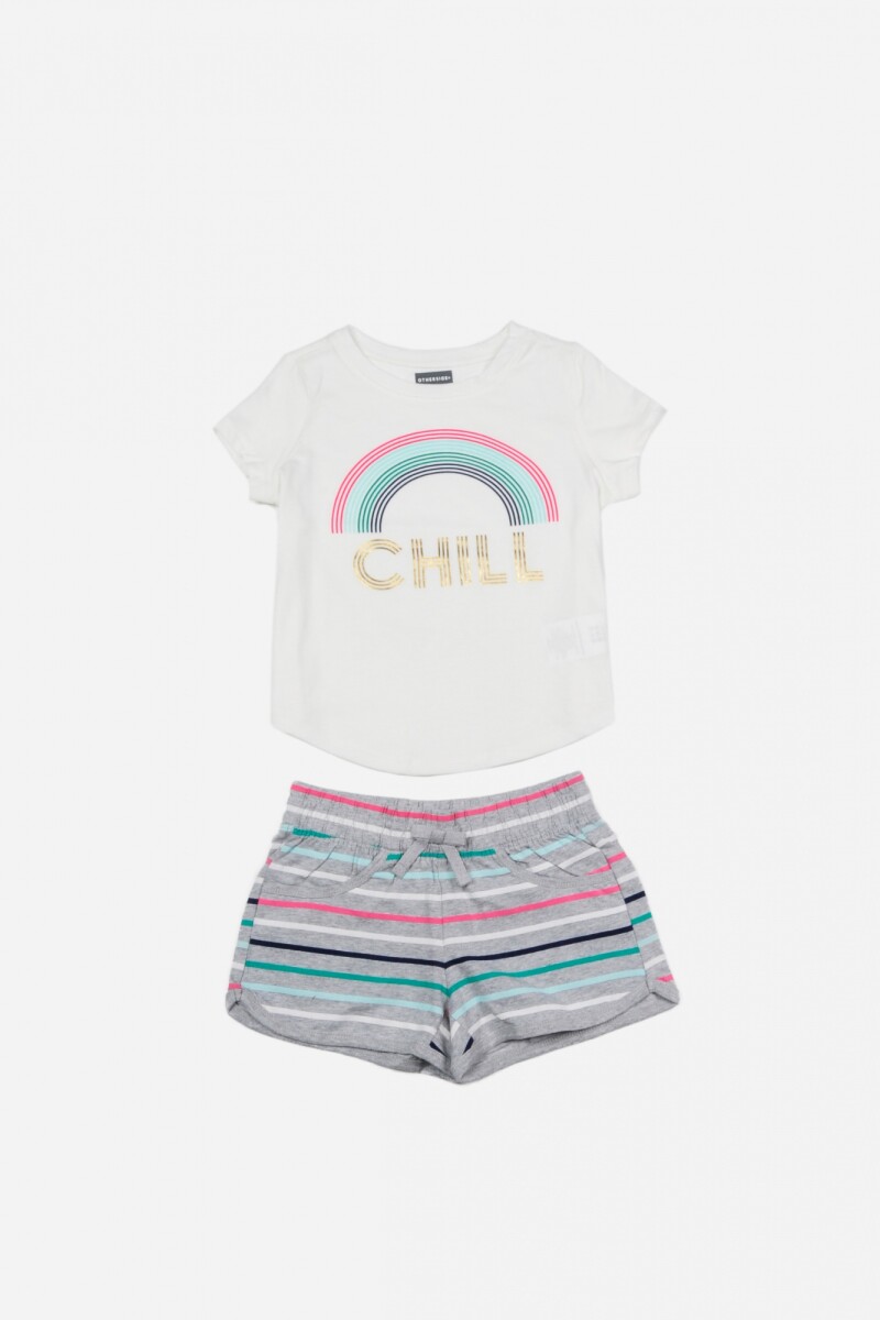 Conjunto de niña BLANCO