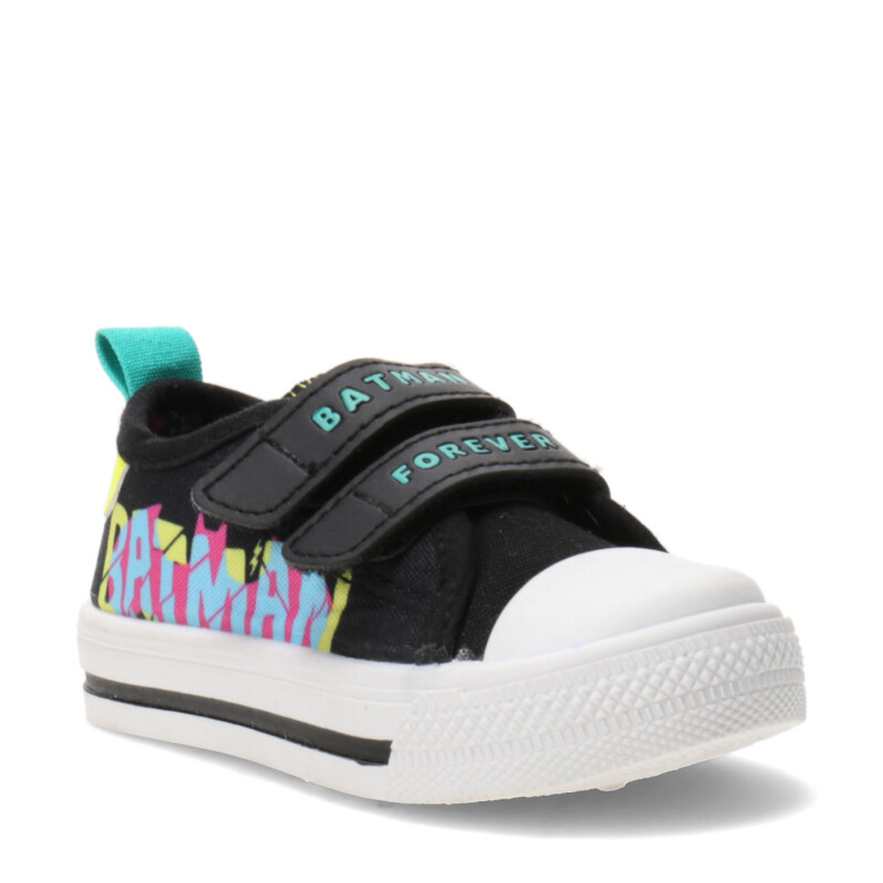 Championes de Niños Batman BATMAN FOREVER lona 2 velcros Negro - Amarillo - Verde