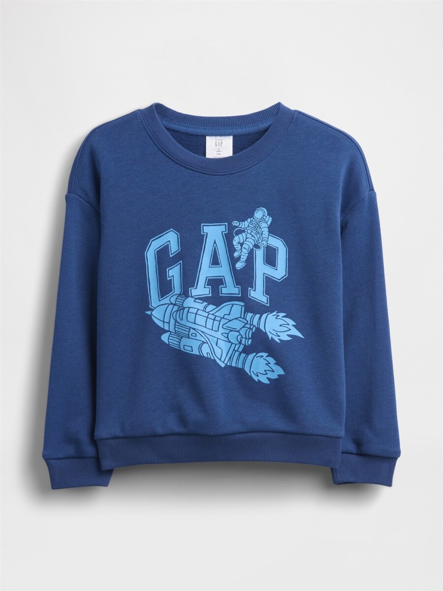 Buzo Deportivo Logo Gap Sin Felpa Toddler Niño - Blue Track 
