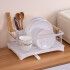 Escurridor Seca Platos Vajilla De Metal Asa De Madera Cocina Imback Color Blanco Escurridor Seca Platos Vajilla De Metal Asa De Madera Cocina Imback Color Blanco