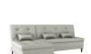 Sillón Cama con Chaise Izquierdo y derecho - Nice Gris claro Wood