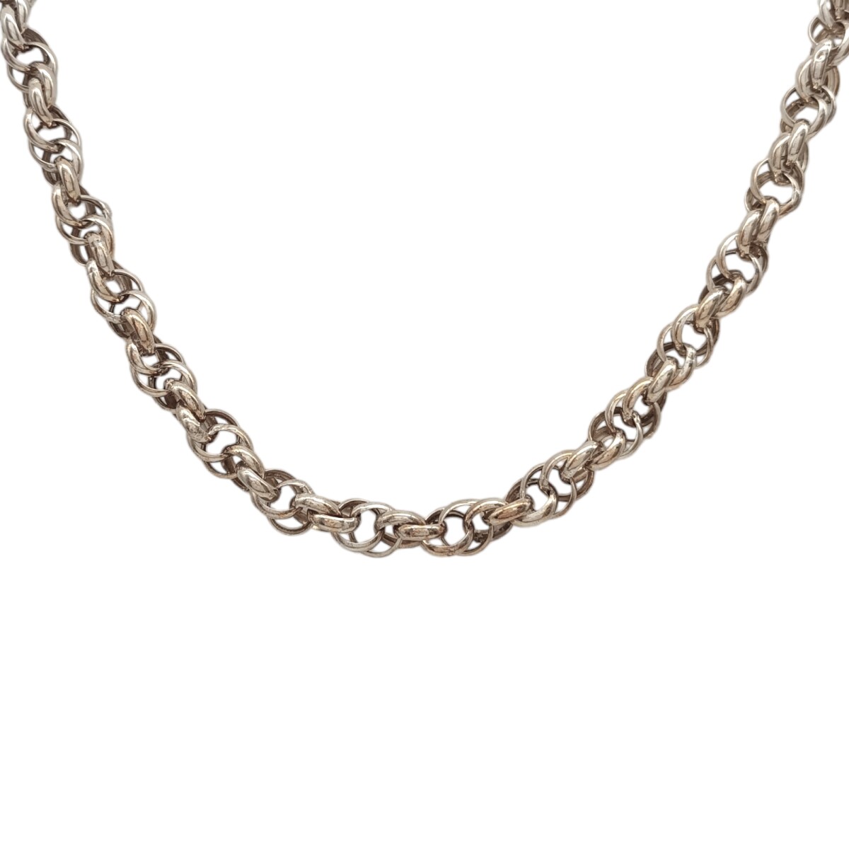 Cadena rolo doble aro-Plata 925-Sin Piedra-CD3359 - sinpiedra 