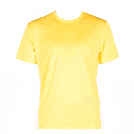 Camiseta de fitness manga corta para Niños Domyos 500 amarillo