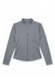 Campera Dama elastizada con dedal Gris