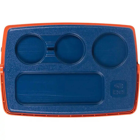 Conservadora Bel 18 Litros Heladerita Térmica Playa Azul-Naranja