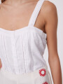 Musculosa Ridiana Marfil / Off White