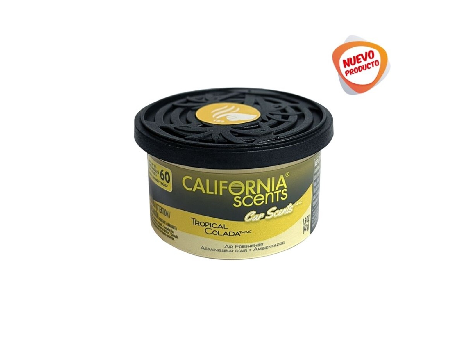 Aromatizador Lata Madera Tropical Colada California Scents 