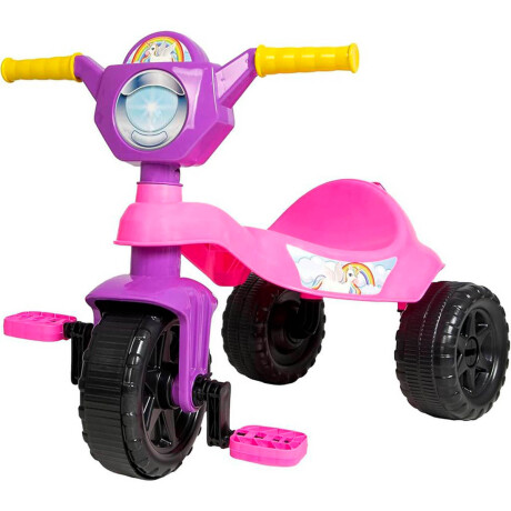 Triciclo Infantil Interactivo Con Pedales Brasil Rosa