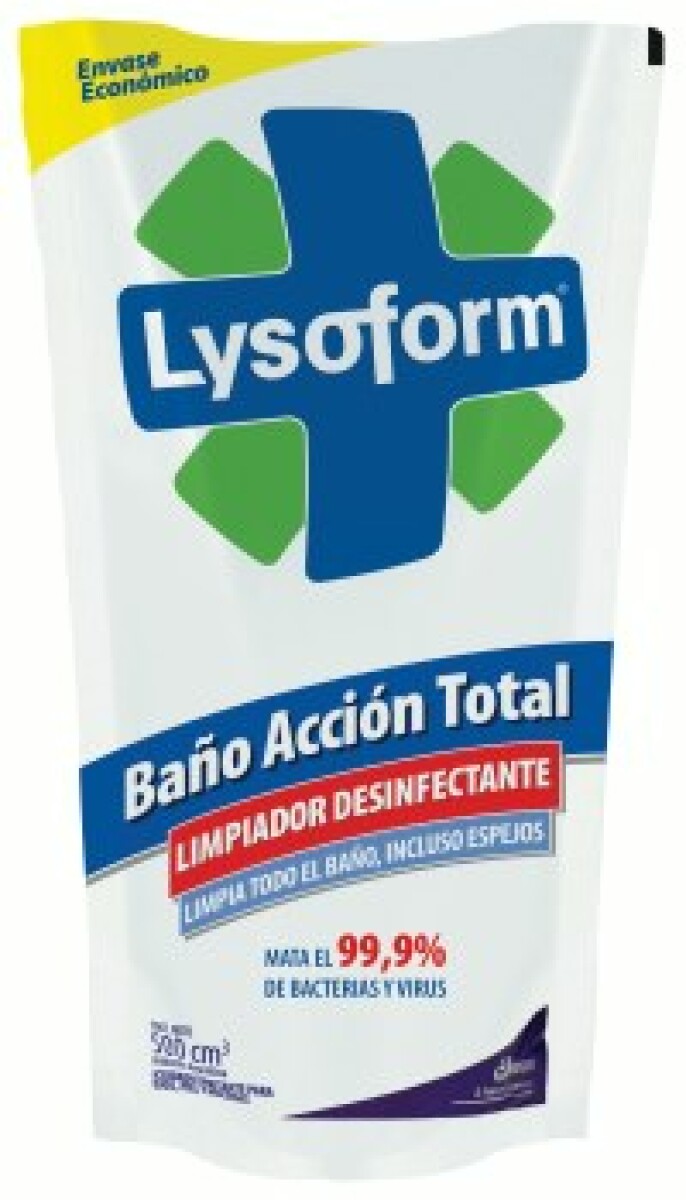LIMPIADOR LIQUIDO LYSOFORM BAÑO ACCION TOTAL DP 500 CC 