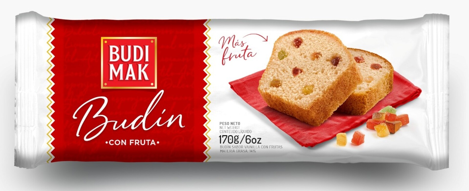 BUDIN BUDIMAK 170G FRUTAS 