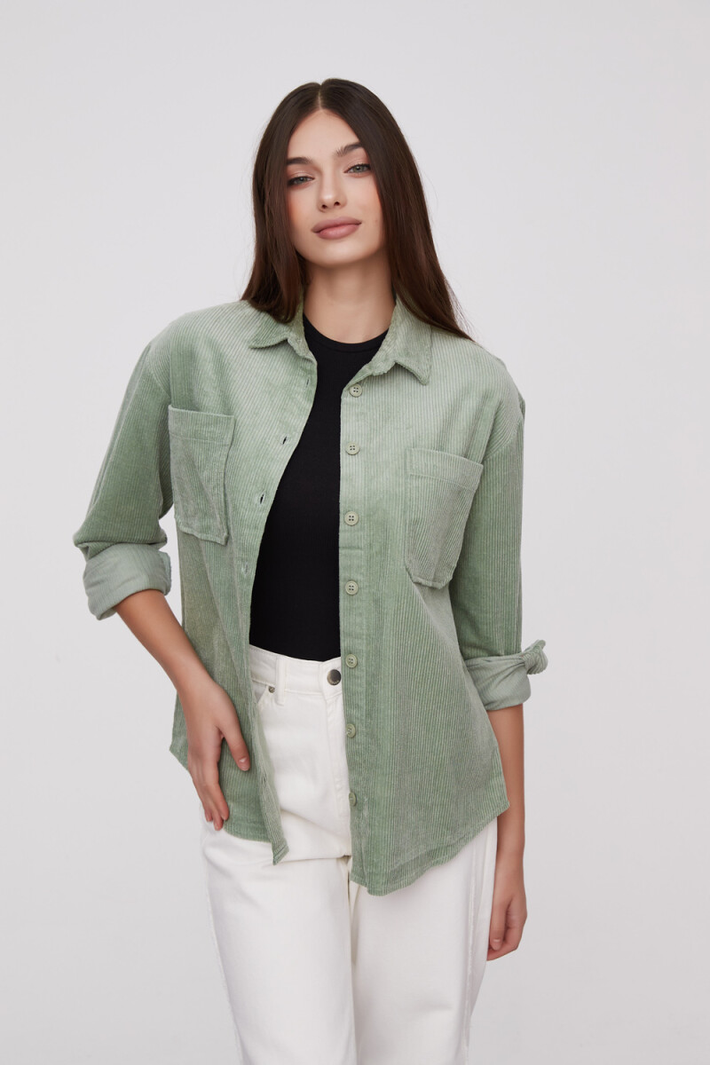 Sobrecamisa Western - Verde Palido 