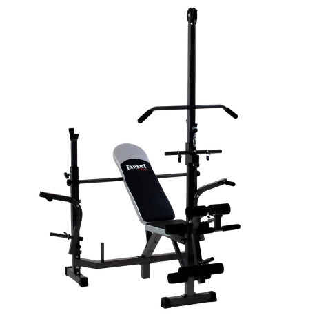 Banco Pecho Multifunción C/ Polea + Piernas + Scott Gym004007