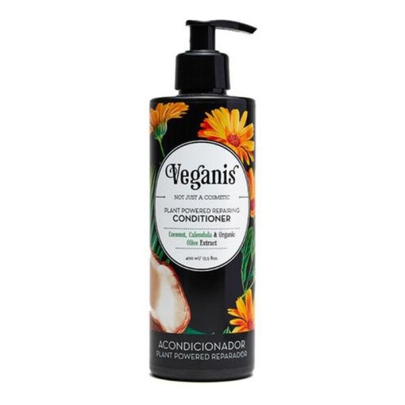 Acondicionador reparador Veganis Plant Powered con coco, caleÌndula y oliva 400ml Acondicionador reparador Veganis Plant Powered con coco, caleÌndula y oliva 400ml