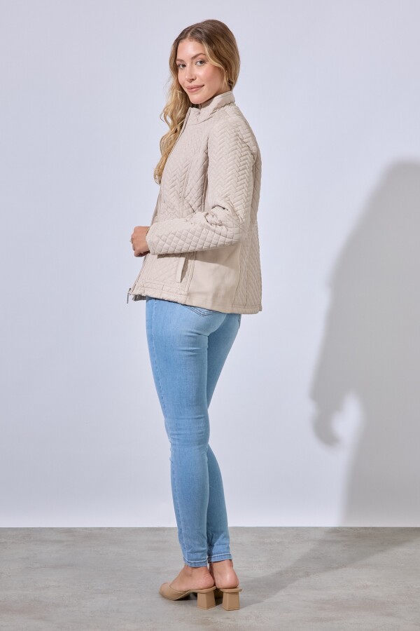 Campera Capitoneada BEIGE